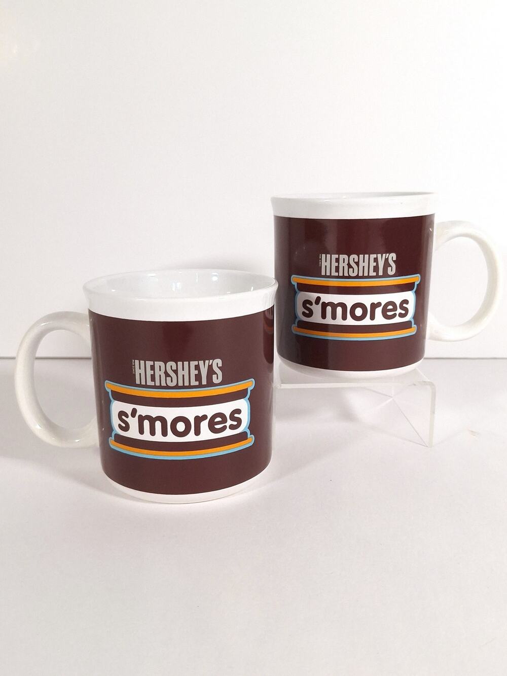 Hershey’s S’mores 10 oz Coffee Mugs Hot Chocolate Tea Set of 2 Galerie Licensed